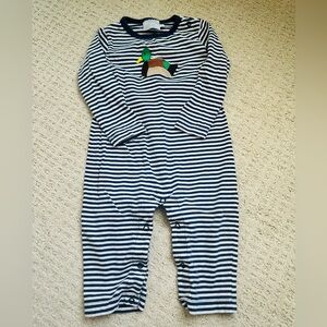 Little English Duck Appliqué Romper